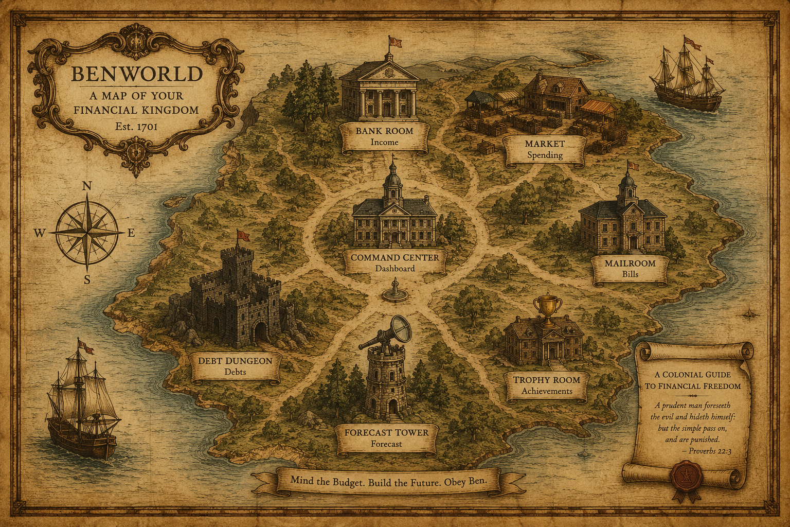 BenWorld financial kingdom map